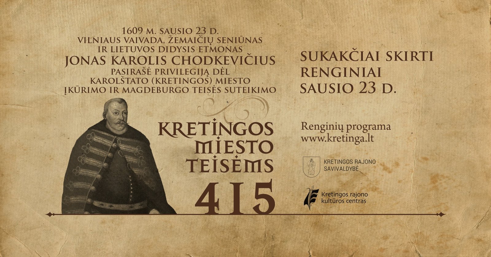 Kretingos miesto teisėms – 415!