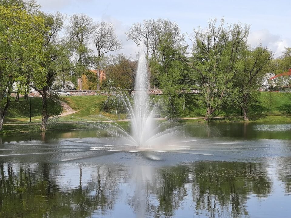 Plaukiojantis fontanas Kretingoje
