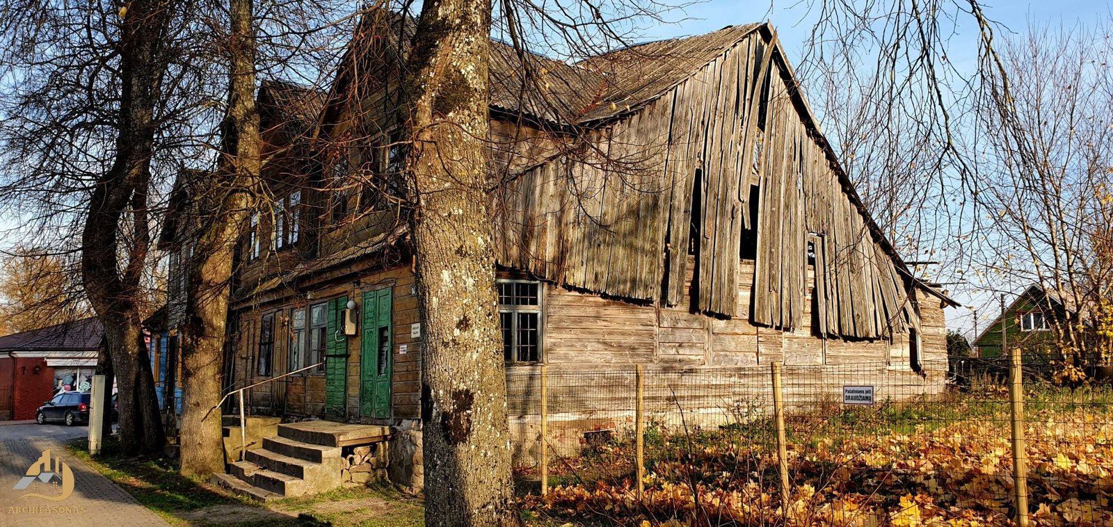 Buvęs žydų štetlo namas Darbėnuose (Kretingos r.), 2021 m. / Archifasono nuotr.