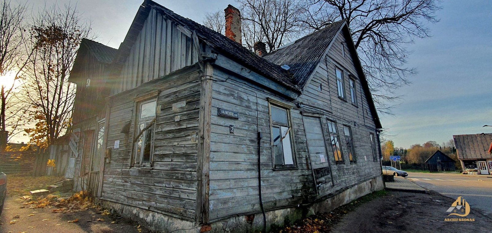 Buvęs žydų štetlo namas Darbėnuose (Kretingos r.), 2021 m. / Archifasono nuotr.