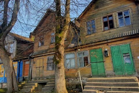 Buvęs žydų štetlo namas Darbėnuose (Kretingos r.), 2021 m. / Archifasono nuotr.