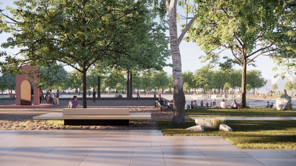 Rotušės aikštė vizualizacija