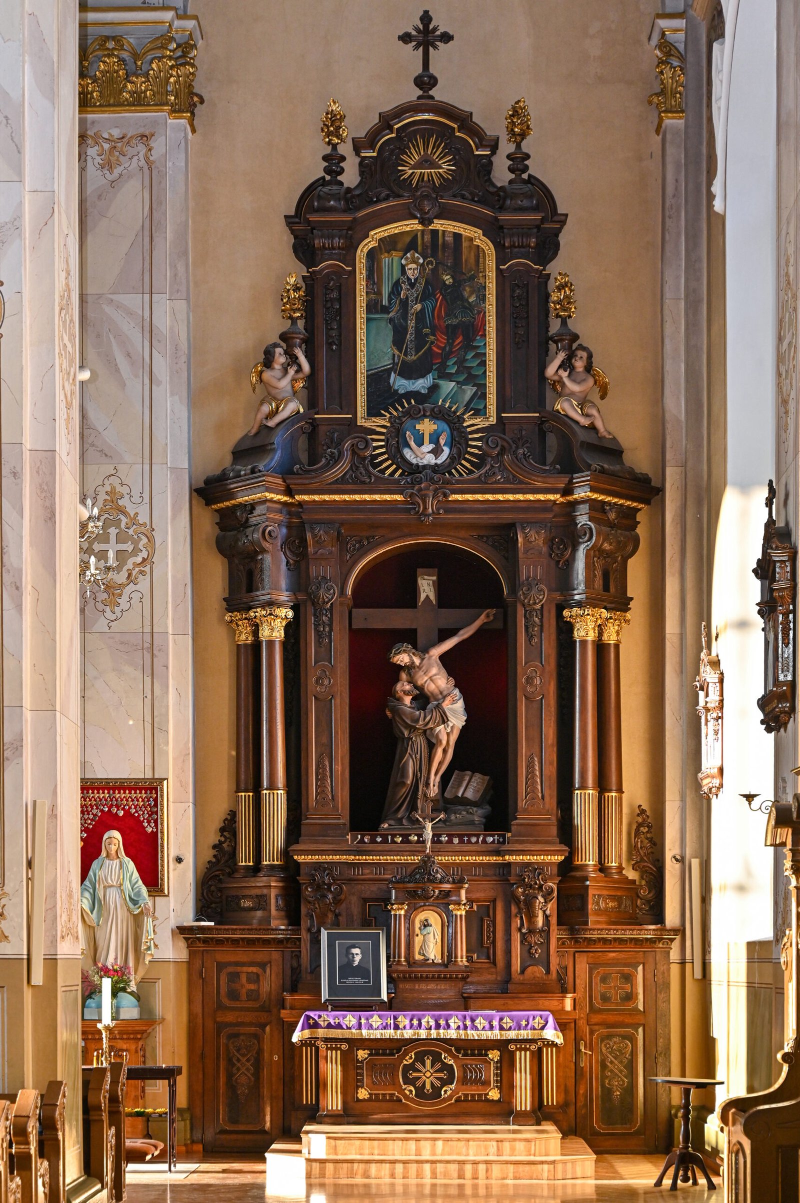 Šv. Pranciškaus Asyžiečio altorius.Gedimino Kartano nuotr.