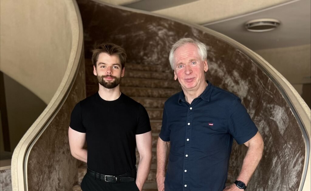 Gintaras Rinkevičius su sūnumi Mariumi. Kristinos Cvetkovės nuotr.