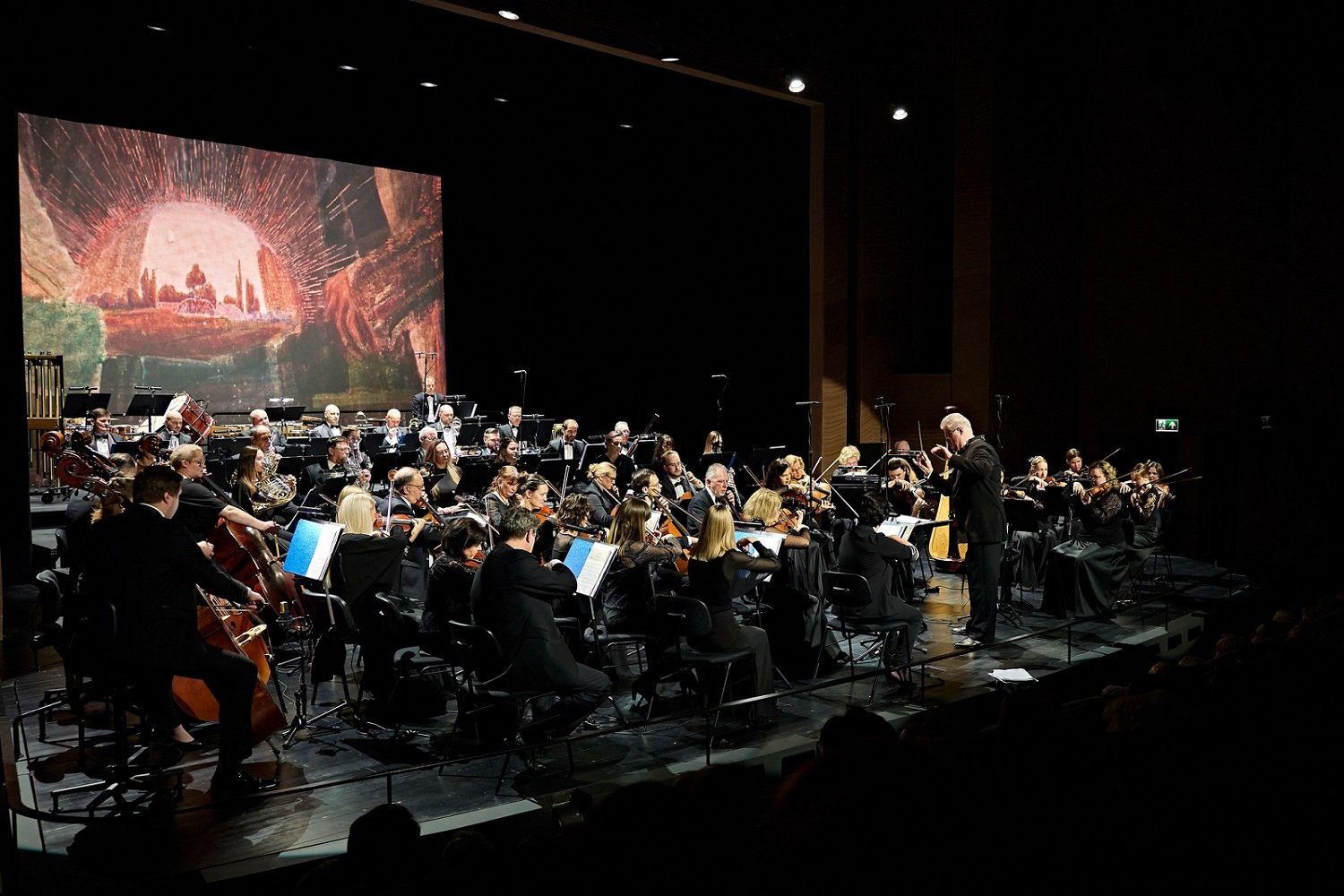 Simfoninės muzikos koncertas skirtas M.K.Čiurlioniui. Dainiaus Kažukausko nuotr.