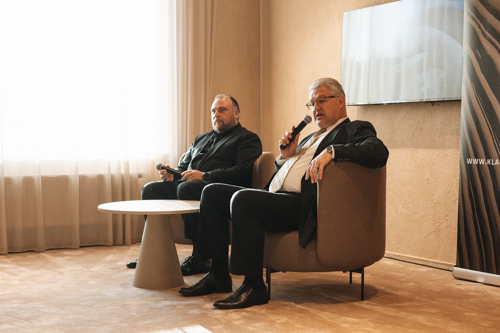 ęstutis Jakeliūnas ir Tomas Ambrozaitis. Dominyko Mažūno nuotr.