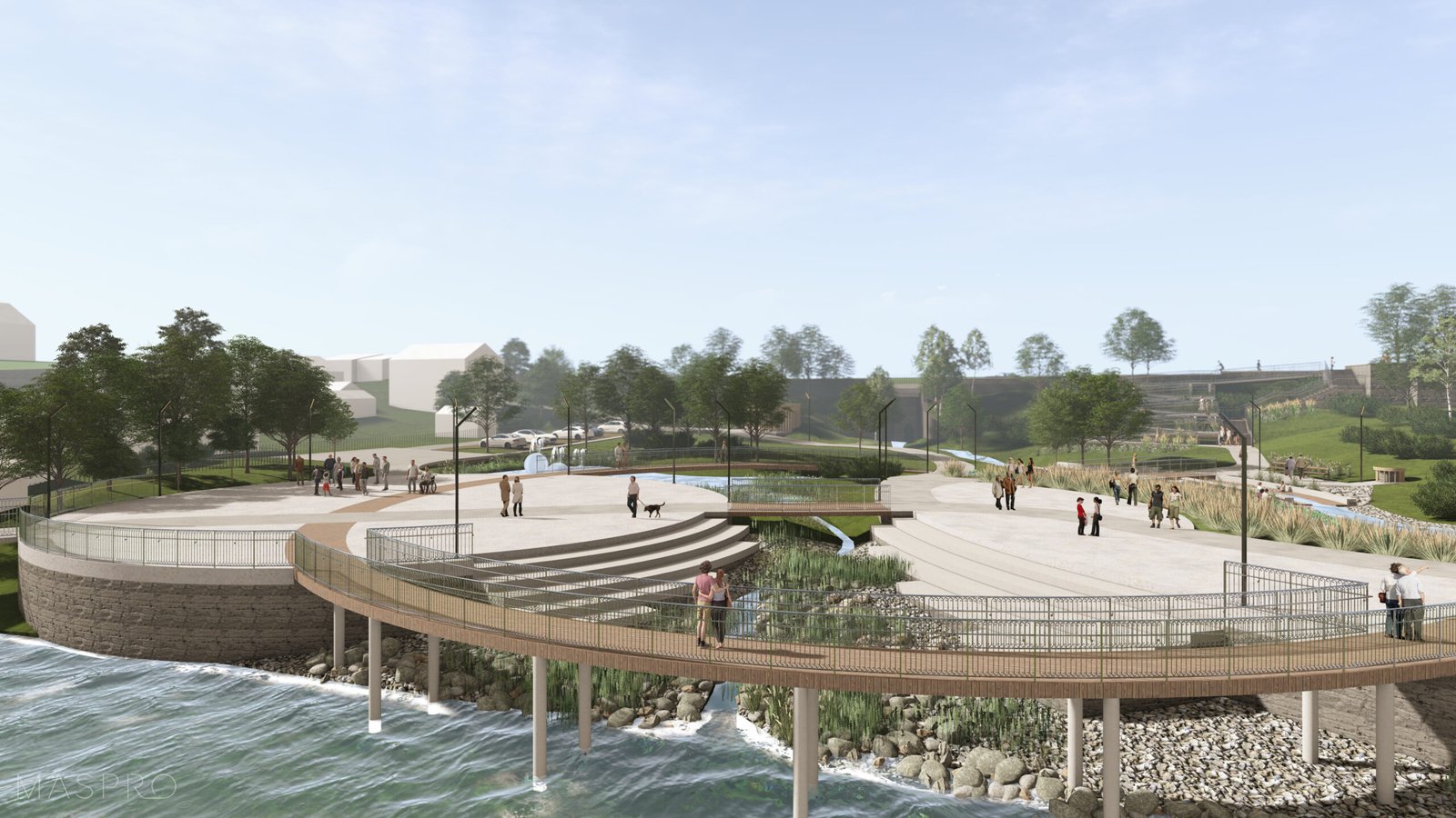 Tako Akmenos upės pakrantėje vizualizacija