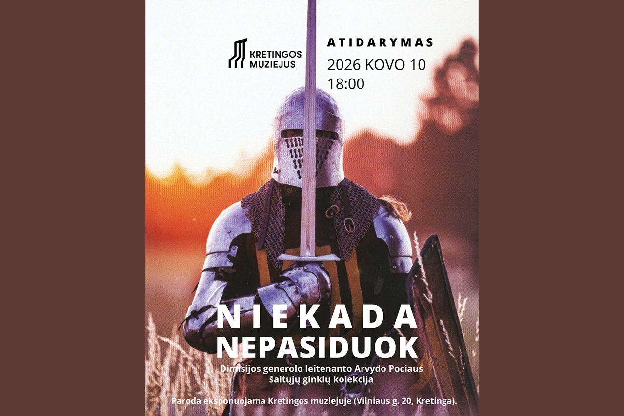 Kretingos muziejuje bus eksponuojama buvusio kariuomenės vado šaltųjų ginklų kolekcija